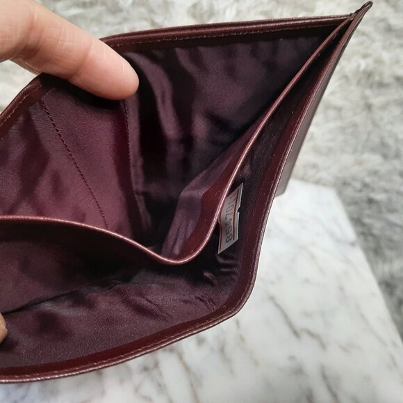Vintage Etienne Aigner Burgundy Leather Bi-fold Wallet - Picture 6 of 10